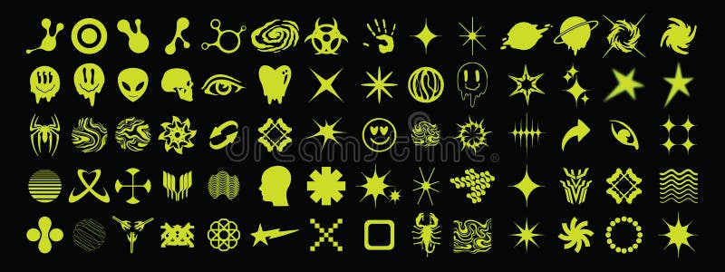 Y2k Star Logo Stock Illustrations – 554 Y2k Star Logo Stock ...