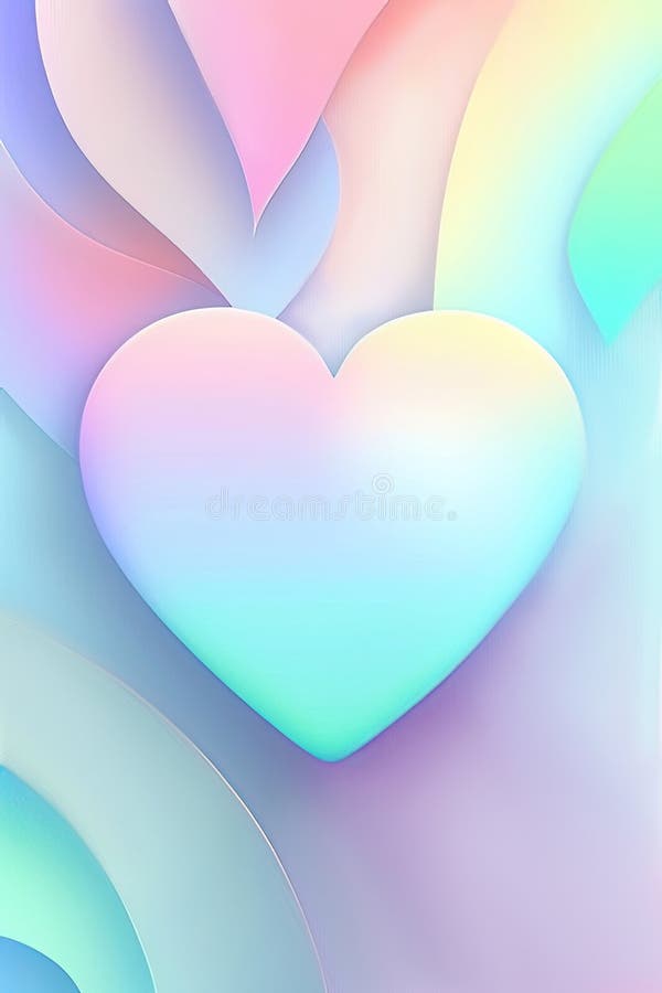 HEART Aesthetic Wallpaper Y2K Trendy Desktop Wallpaper 