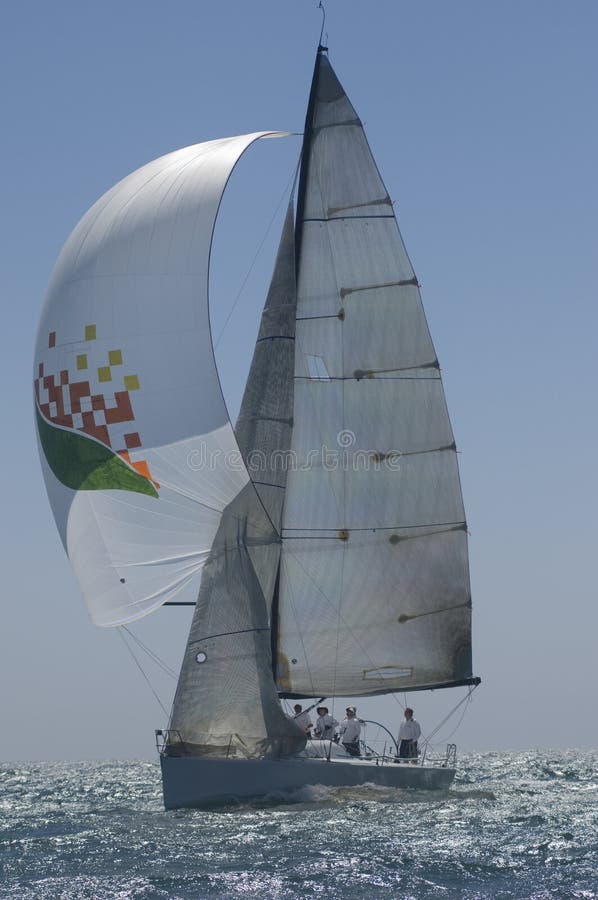 Yacht Competes in Team Sailing Event Stock Image Image of competition