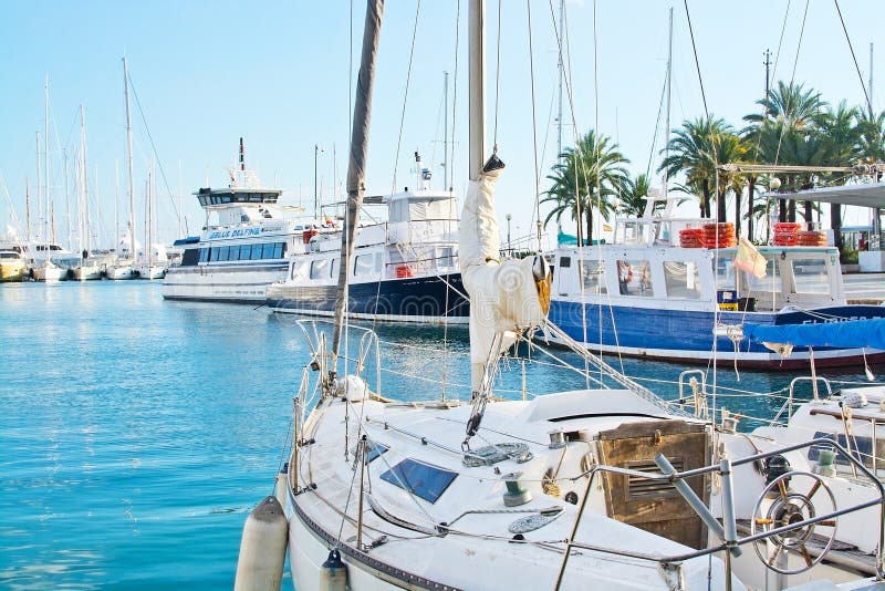 Yacht di bianco di Palma