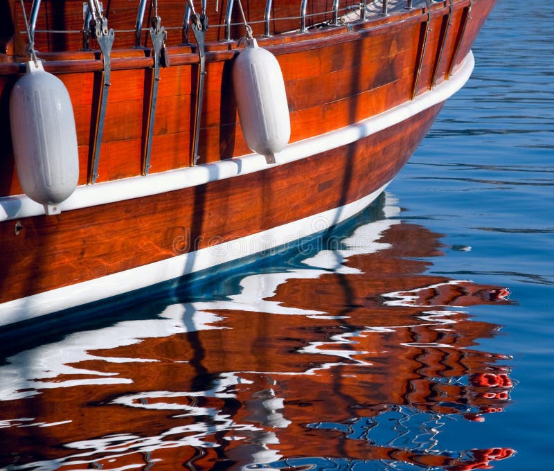 Yacht reflection