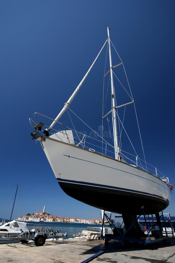 The yacht in Rovinj