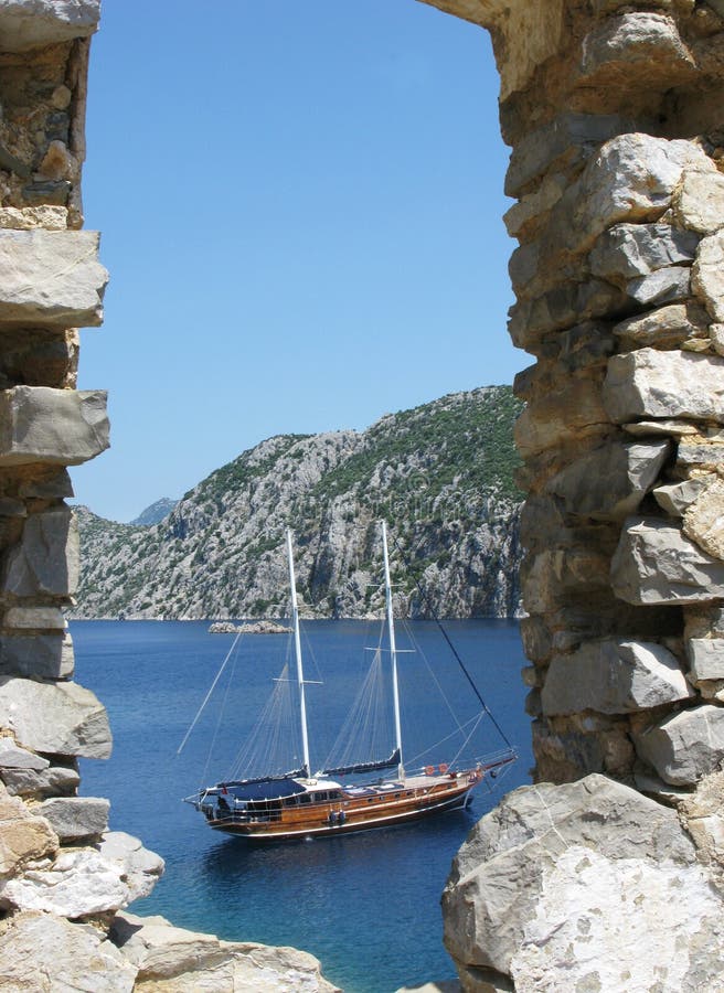 Yacht in the sea