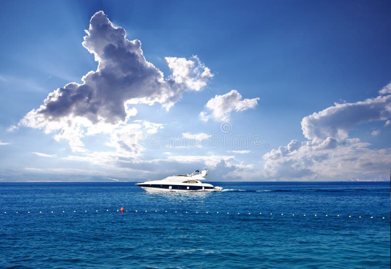 Yacht in the sea