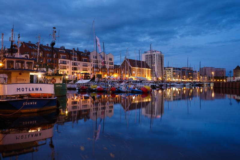 Download Yachten Im Hafen Von Gdansk Redaktionelles Stockfotografie - Bild von landschaft, europa: 96930372