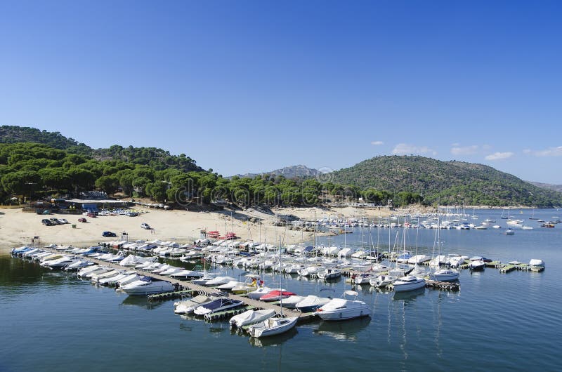 Yachting harbour stock photos