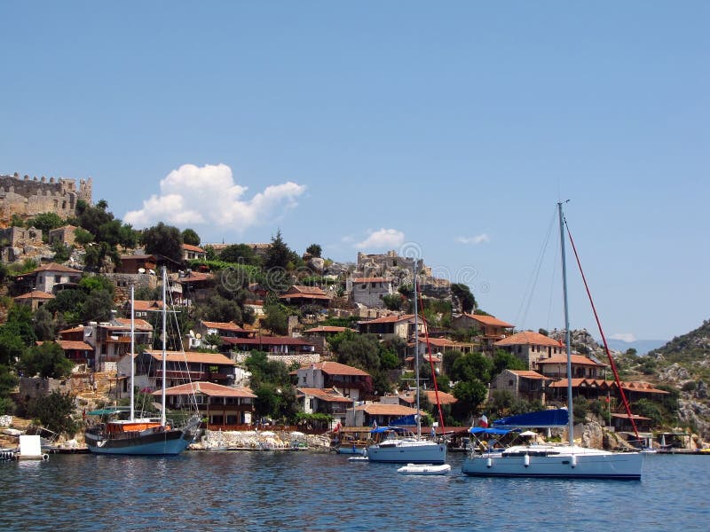 Yachts anchored in Kekova