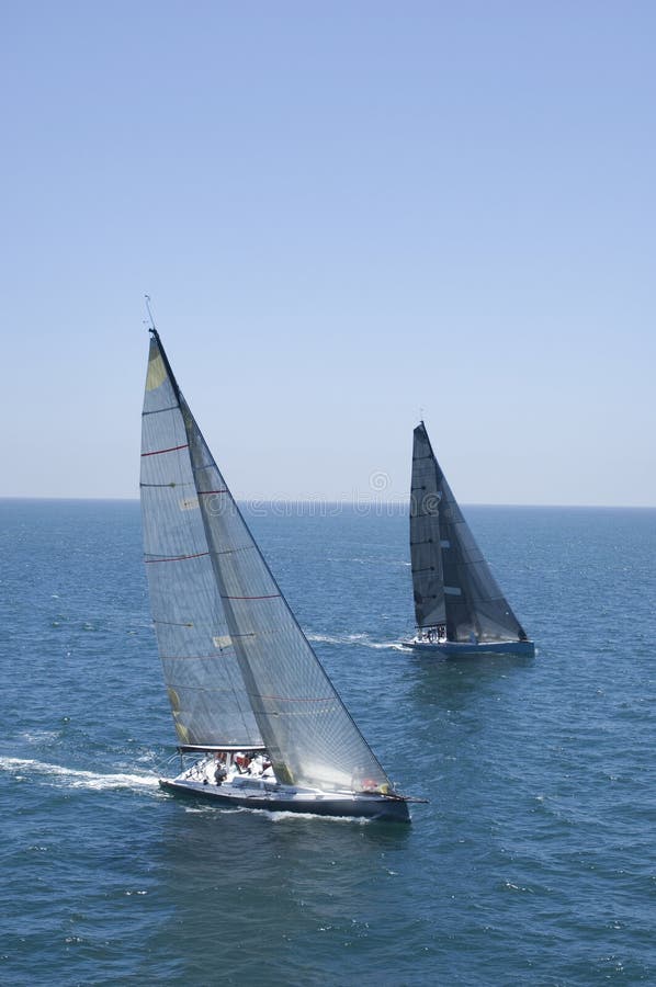 Yachts Compete in Team Sailing Event Stock Photo Image of america