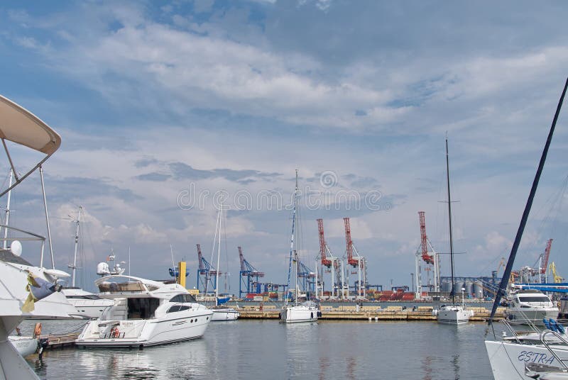 Yachts In The Port Of Odessa Ukraine Editorial Image Image Of Harbour Marine 73920980