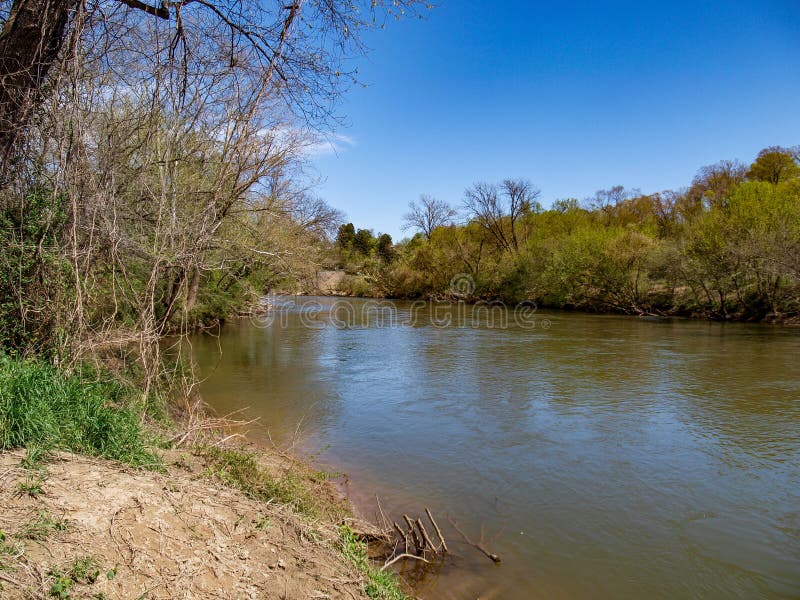 Yadkin River in Elkin, North Carolina Stock Image Image of north
