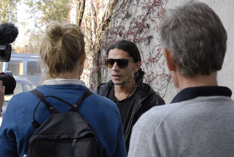 Yahya Hassan, 18 jaar, moslimdichter royalty-vrije stock fotografie