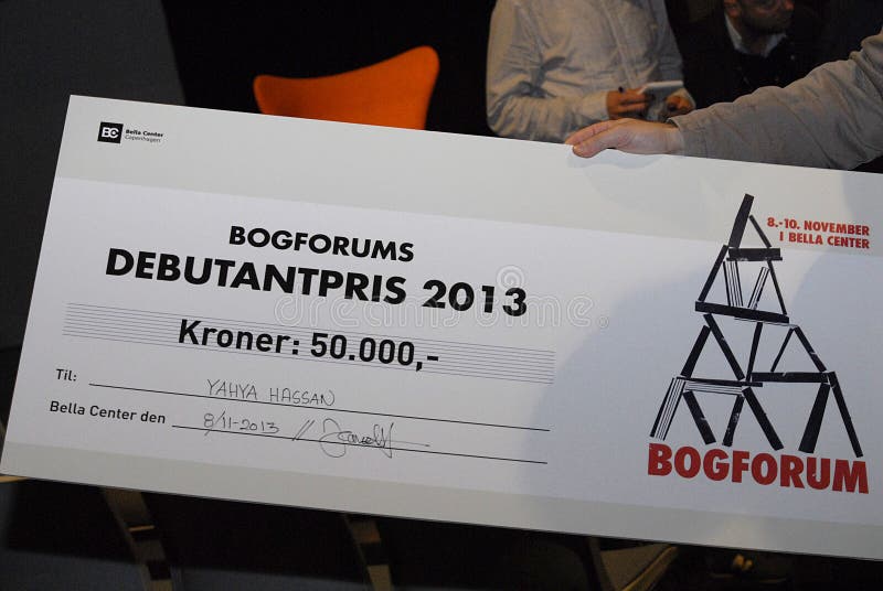 YAHYA HASSAN 18 JAAR VAN MOSLIMpeot stock foto