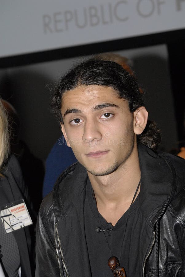 YAHYA HASSAN 18 JAAR VAN MOSLIMpeot royalty-vrije stock afbeelding