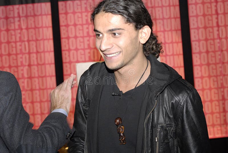 YAHYA HASSAN 18 JAAR VAN MOSLIMpeot royalty-vrije stock afbeelding