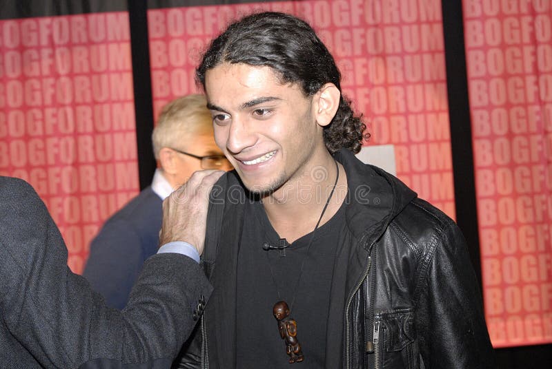 YAHYA HASSAN _18 JAAR VAN MOSLIMpeot royalty-vrije stock fotografie