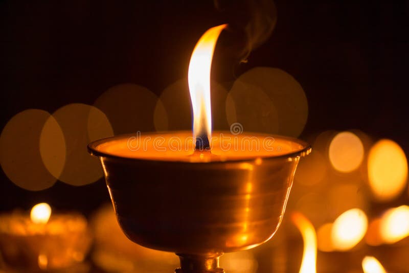 Yak Butter Lamps in Tibet