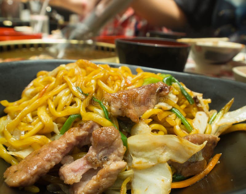 Yakisoba stock image. Image of stir, dish, chicken, asian 51269403