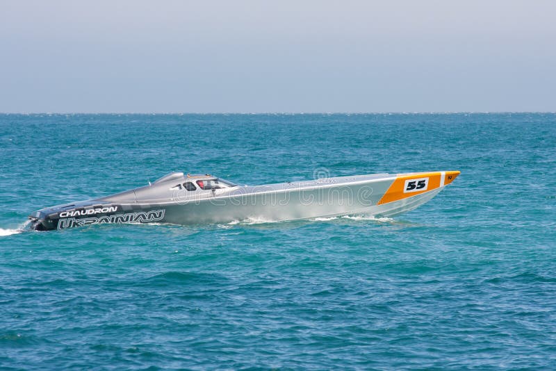 Yalta Grand Prix Powerboat P1 2010 royalty free stock images