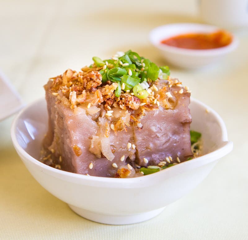 Yam cake stock image. Image of asian, food, snacks, onion 46117601