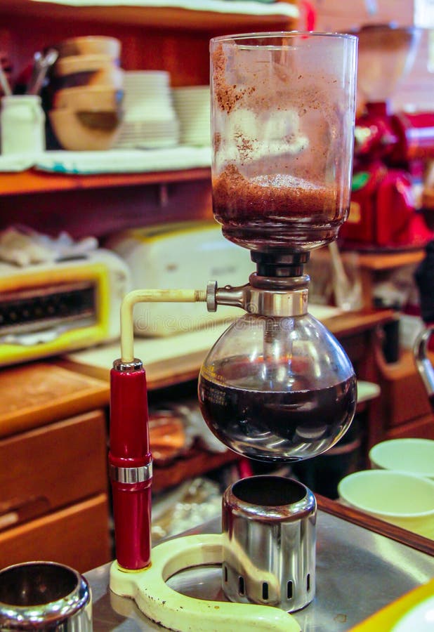 Yama siphon coffee brewer stock image Yama siphon coffee brewer stock image