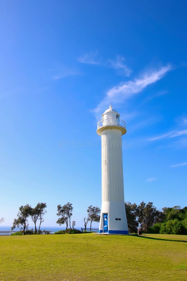 Yamba fyr i Yamba, NSW, Australien fotografering för bildbyråer Yamba fyr i Yamba, NSW, Australien fotografering för bildbyråer