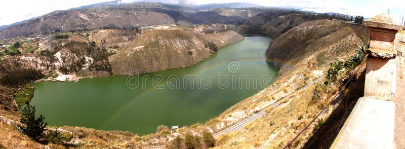 Yambo-Lagune Anden Ecuador Einheimische Gemeinschaft lizenzfreie stockfotografie Yambo-Lagune Anden Ecuador Einheimische Gemeinschaft lizenzfreie stockfotografie