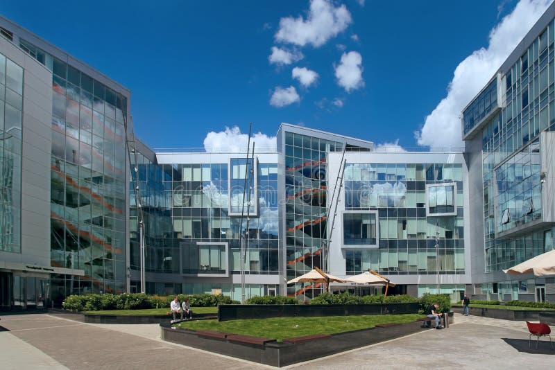 Yandex Headquarter, modern design architecture. Moscow