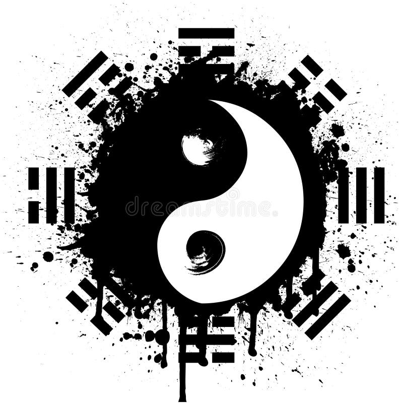 Yang yin ilustracja wektor