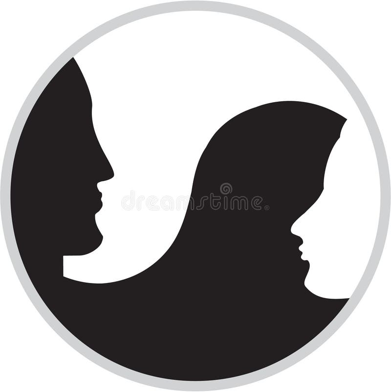 ying yang of male and female qualities in perfect balance ying yang of male and female qualities in perfect balance