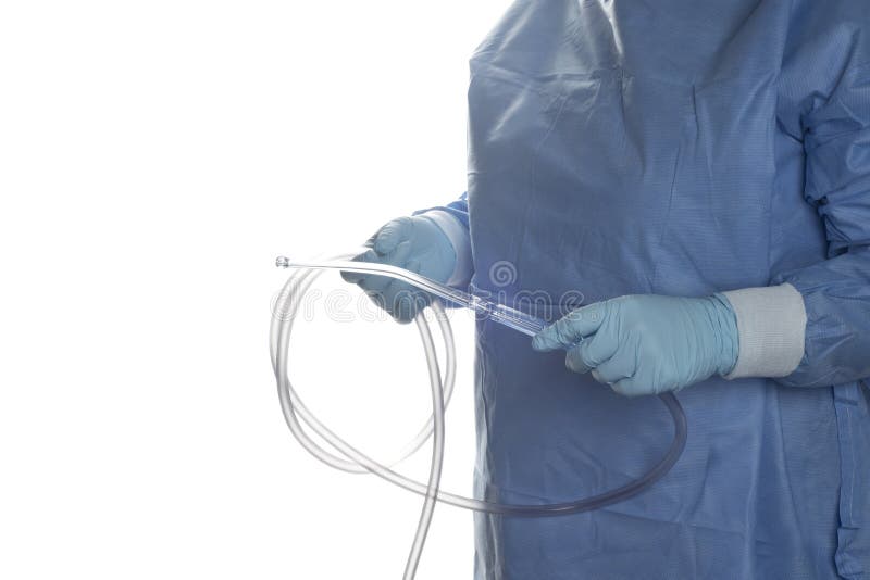 YANKAUER SUCTION TUBE stock image. Image of blue, oral 194868321