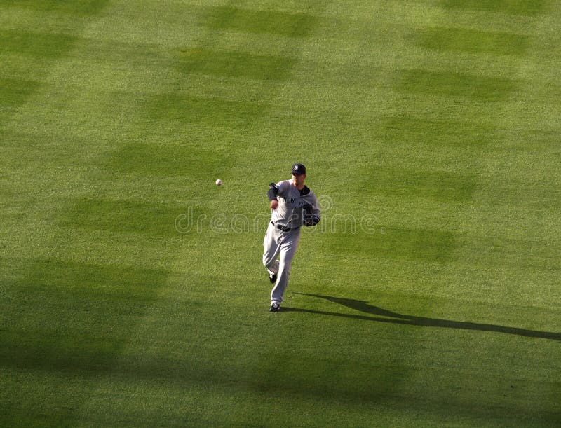 OAKLAND, CA - JULY 7: Yankees 6 vs A's 2: New York Yankees AJ Burnett throws ball to warm up before game taken July 7 2010 at the Coliseum in Oakland California.