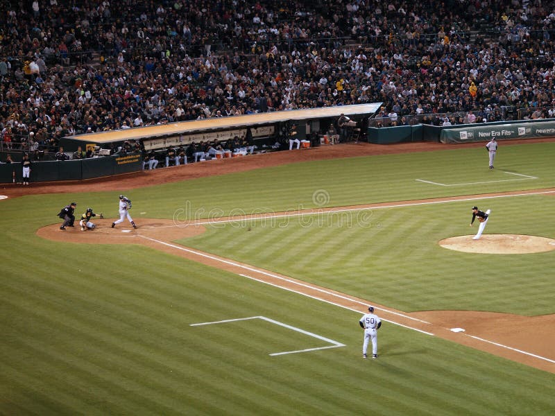 OAKLAND, CA - JULY 7: Yankees 6 vs A's 2: Yankees batter Derek Jeter swings at incoming pitch from As Gio Gonzalez during night game taken July 7 2010 at the Coliseum in Oakland California. OAKLAND, CA - JULY 7: Yankees 6 vs A's 2: Yankees batter Derek Jeter swings at incoming pitch from As Gio Gonzalez during night game taken July 7 2010 at the Coliseum in Oakland California