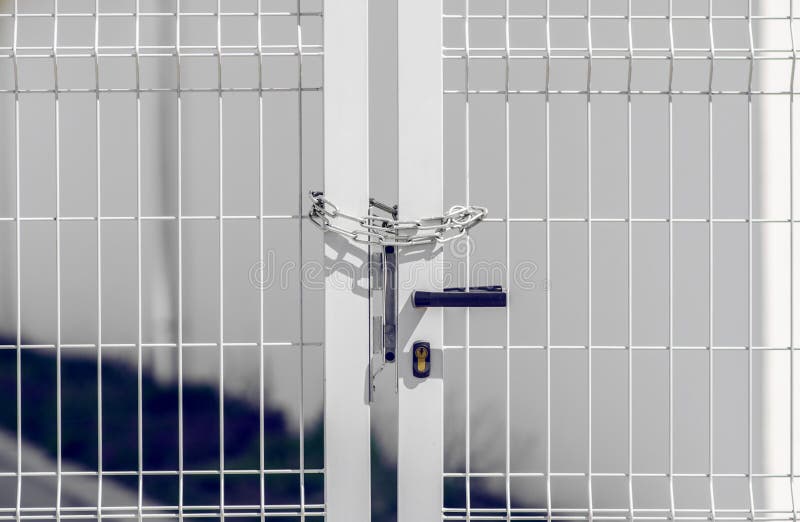 Yard Door stock image. Image of rusty, temporary, entry 89793411