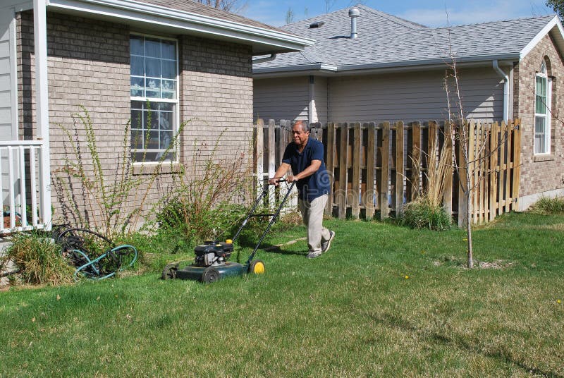 Yard work. stock photo. Image of leisure, active, people 40445036