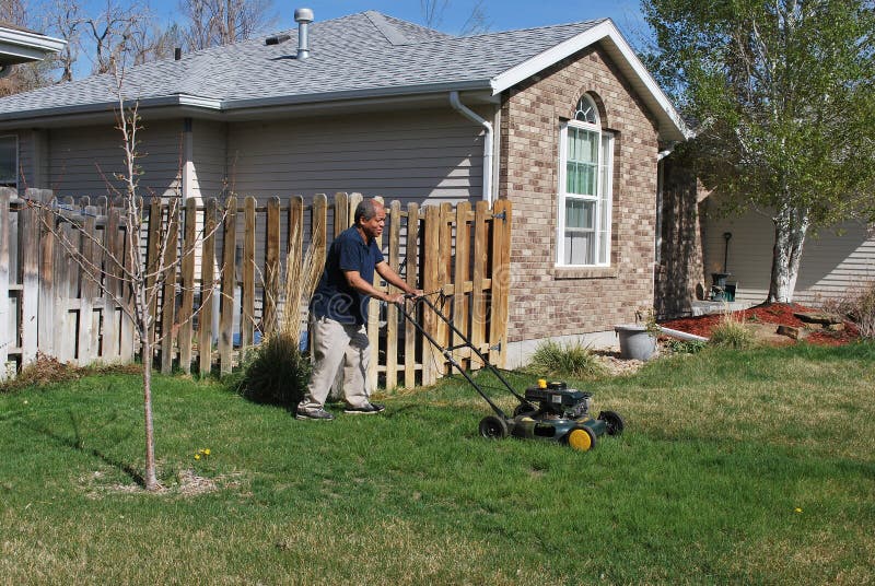 Yard work. stock photo. Image of leisure, active, people 40445036