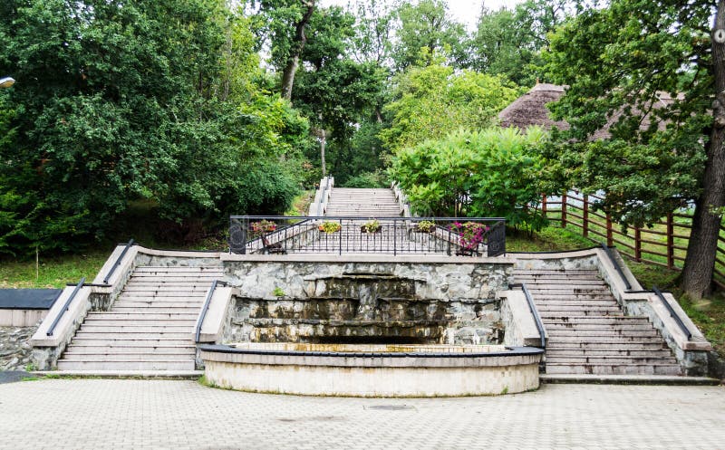 Yard of the Zoological Garden from Sibiu Stock Image - Image of flora ...