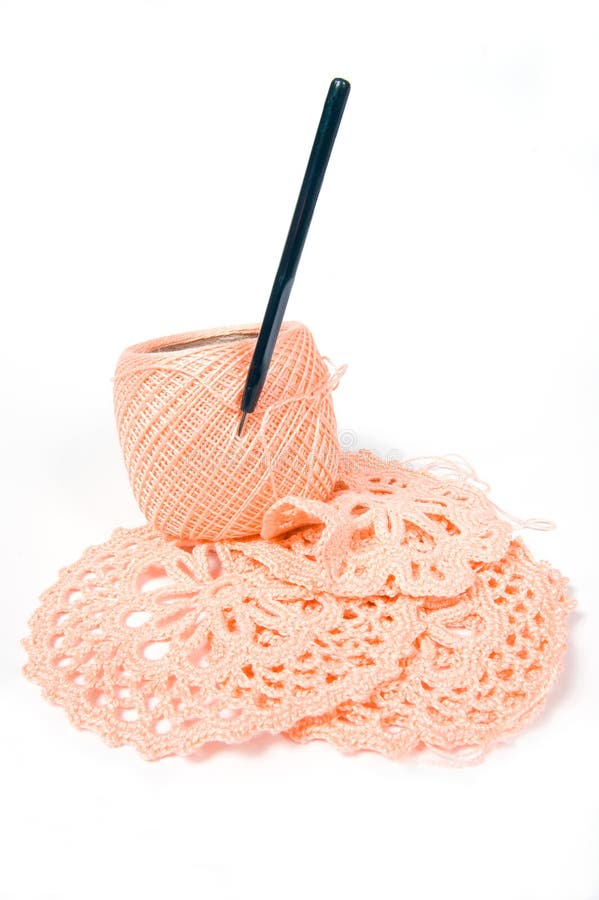 Yarn ball and crochet hook stock image. Image of crochet 8250535