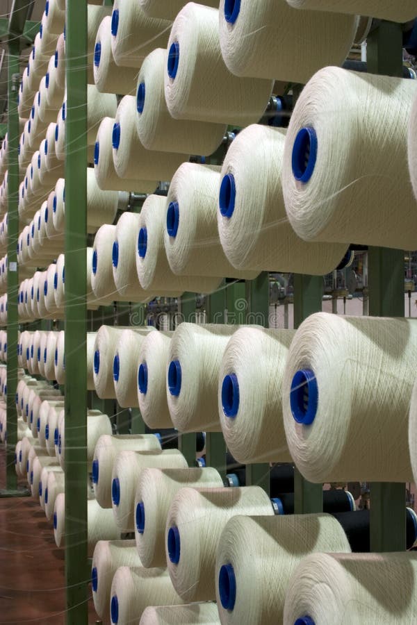 Yarn Bobbins stock image