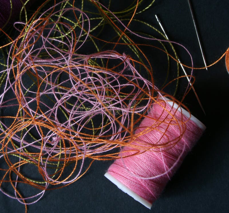 Yarn needle stock photo. Image of hasp, pink, fiber, strand 11928702