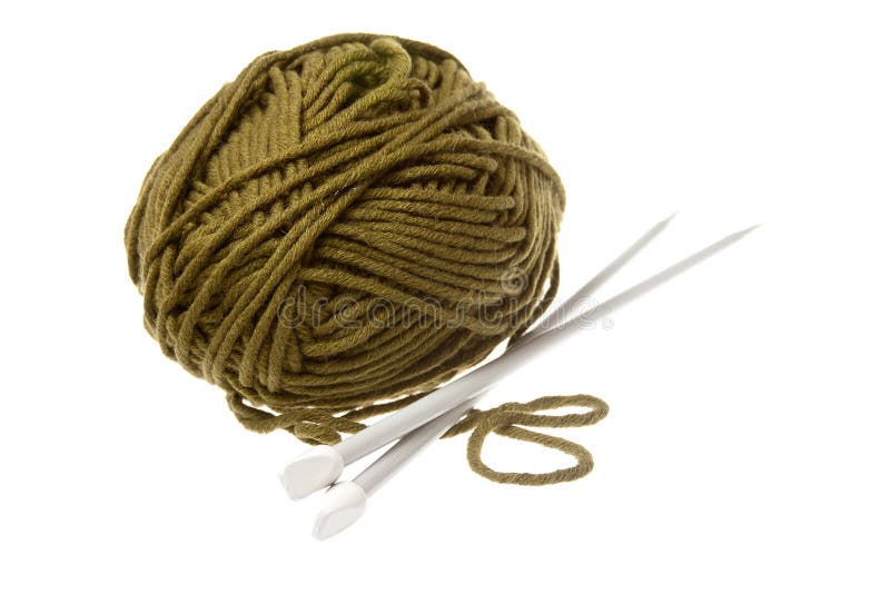 Yarn and knitting needles stock photo. Image of knitting 2280730