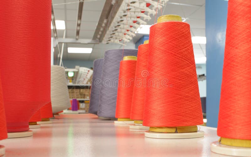 Yarn To the Knitting Machine Stock Image Image of cone, knitting