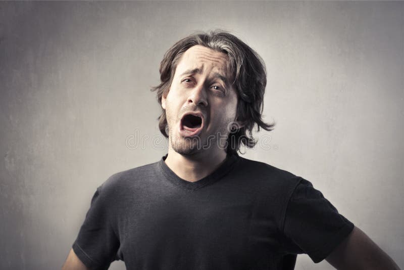Yawn stock image Image of portrait expression22243695