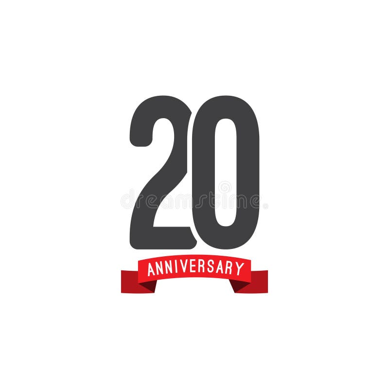 20 Year Anniversary Vector Template Design Illustration royalty free illustration 20 Year Anniversary Vector Template Design Illustration royalty free illustration