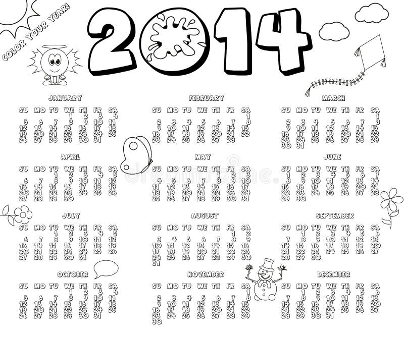 2014 year calendar