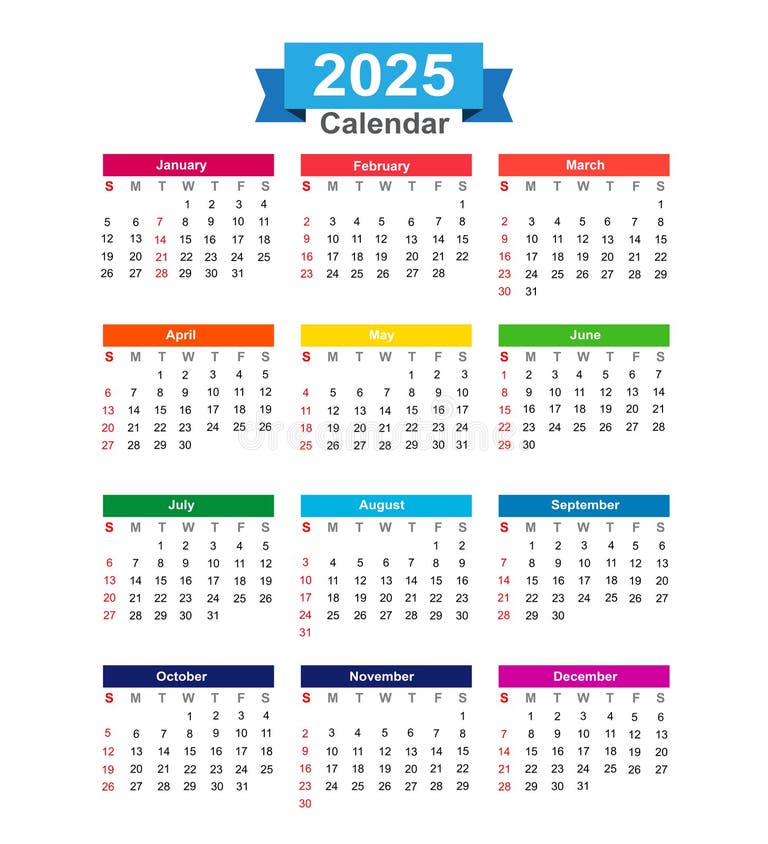 2025 Calendar Stock Illustrations 10,433 2025 Calendar Stock