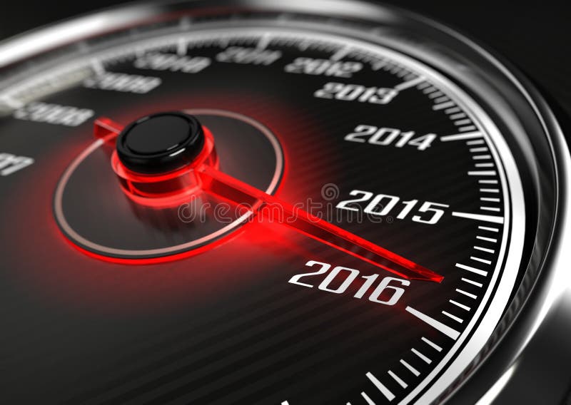 2016 year car speedometer stock illustration 2016 year car speedometer stock illustration
