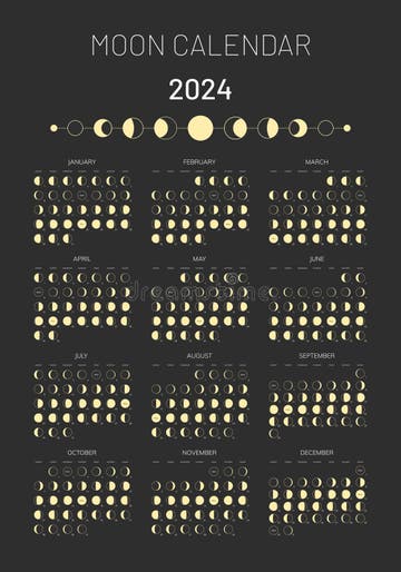 Calendar 2024 Moon Stock Illustrations – 480 Calendar 2024 Moon Stock ...