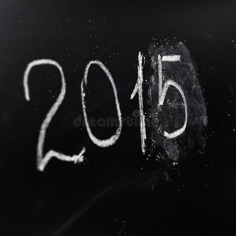 Year number 2015 written on the board stock photography Year number 2015 written on the board stock photography