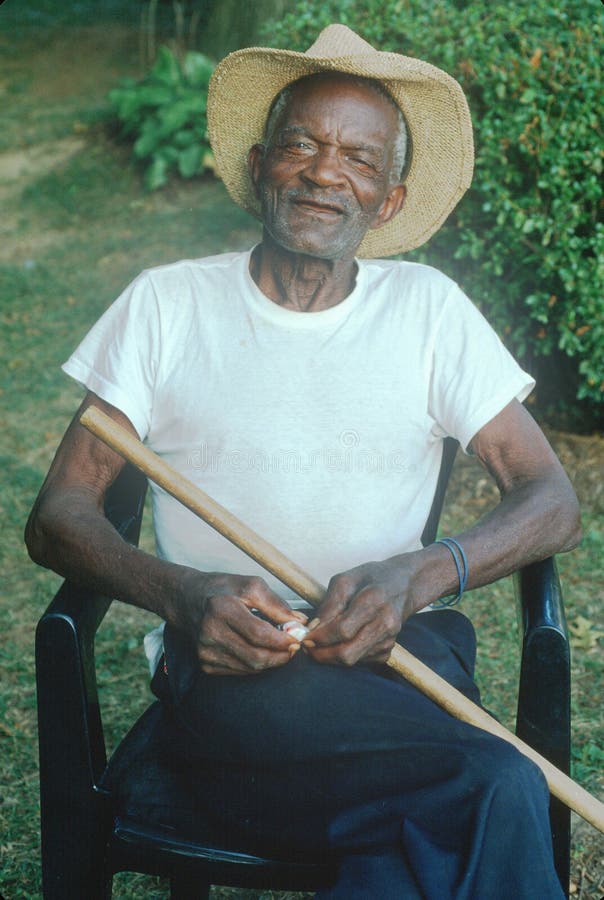 An 86 year  Old  African  American  Man  Sitting In A Chair 