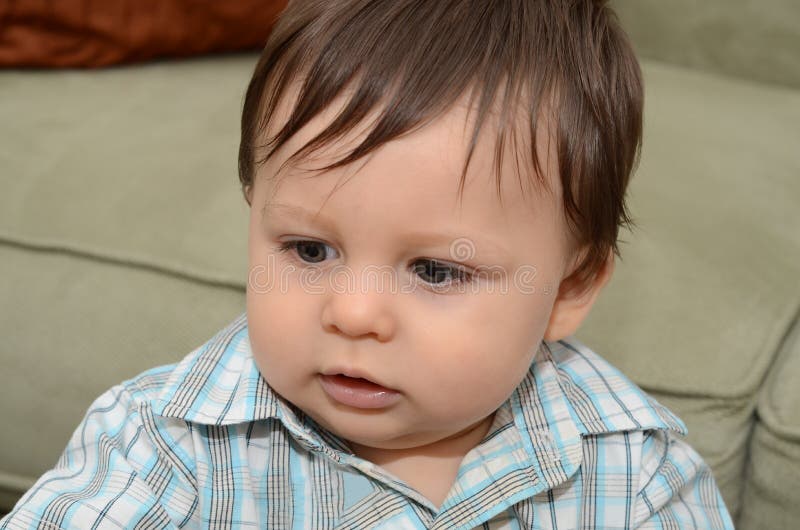 1 Year Old Baby Boy Expression Stock Image Image of baby, 1year 89207547